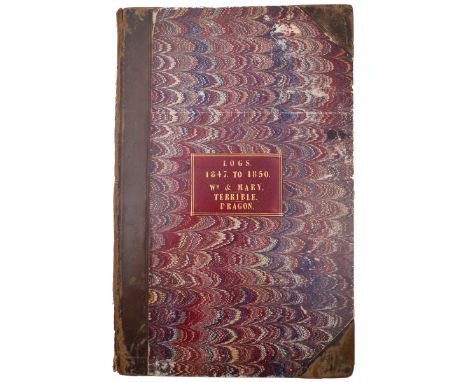 1847-1850. The Irish Famine. Ship's log of HMS Terrible including accounts of relief being provided in IrelandAccount describ