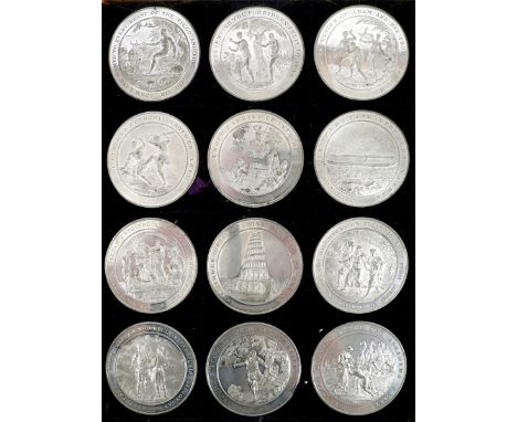 Thomason`s Medallic Illustrations of the Holy ScripturesTwelve William IV white metal medals by Sir Edward Thomason in origin