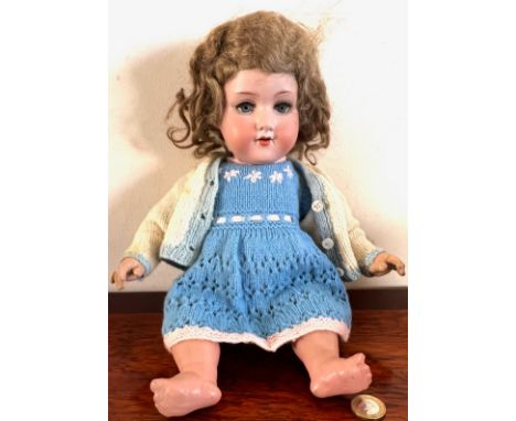 ARMAND MARSEILLE GERMANY CERAMIC DOLL, APPROX 36cm HIGH