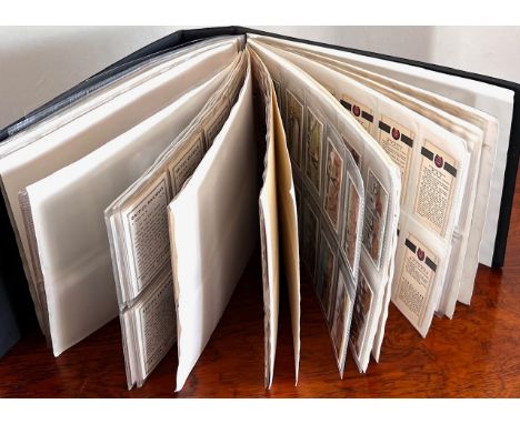 ALBUM OF CIGARETTE CARDS INCLUDING 25 TYPHOO ROYALTY CARDS, 30 SENIOR SERVICE- WINTER SCENES, 48 SENIOR SERVICE- HOLIDAY HAUN