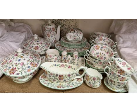 A Minton Haddon Hall part tea and dinner service 