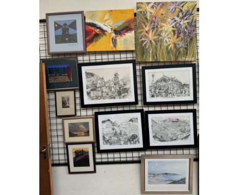 Tom Hutchinson Deep Duffryn, Mountain AshA limited edition print No 45/100Together with three other Tom Hutchinson prints a C