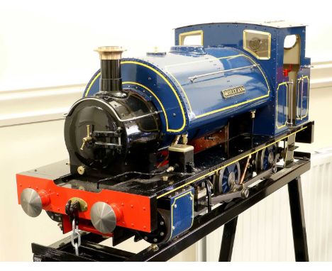 Polly Model Engineering 5" Gauge Constructed Kit Molly Ann Locomotive live steam 0-6-0ST, finished in blue with yellow lining