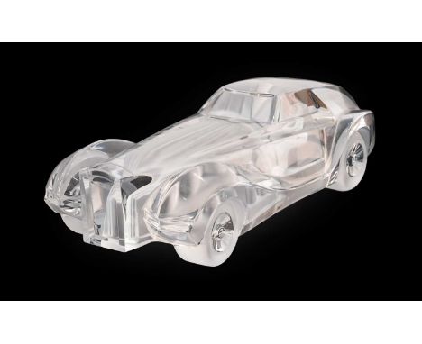 Daum France Crystal, Coupe Riviera Model Car, signed, designed by Xavier Froissart, 40cm longGood condition, just some minor 
