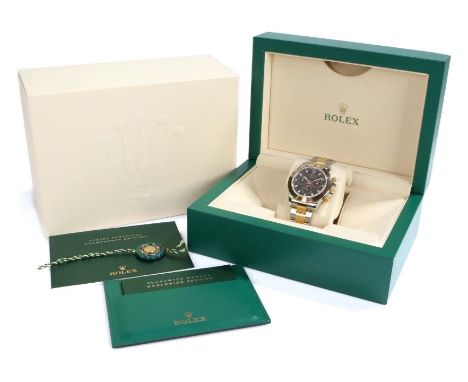 Rolex Oyster Perpetual Cosmograph Daytona gentleman's bi-metal wristwatch, ref. 116503, serial no. 7K628049, circa 2017, the 