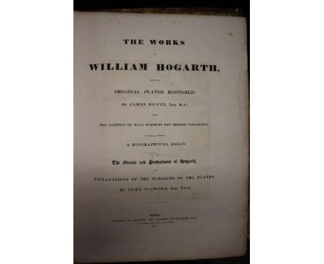 A large quantity of framed prints after William Hogarth taken from “The Works of William Hogarth from the original plates by 