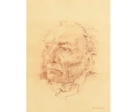 Colin Davidson (b.1968)Portrait of Brian Frielcrayon on papersigned lower right39 x 29½cm (15.4 x 11.6in)Provenance: Oliver S