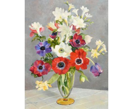 Moyra Barry RHA (1886-1960)Flower Pieceoil on canvassigned lower left46 x 36cm (18.1 x 14.2in)Provenance: Gorry Gallery, Dubl