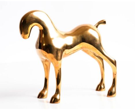 Stephen Lawlor (b.1958)Horse Figurepolished bronze - number 2 from an edition of 9signed and numbered 2/924 x 29 x 11cm (9.4 