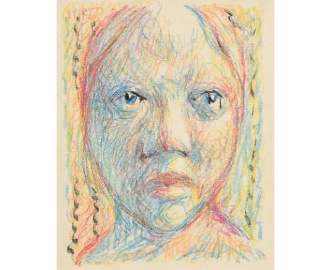 Colin Middleton RUA RHA (1910-1983)Female Portrait (1948)coloured crayons on papersigned with monogram lower right19½ x 16½cm