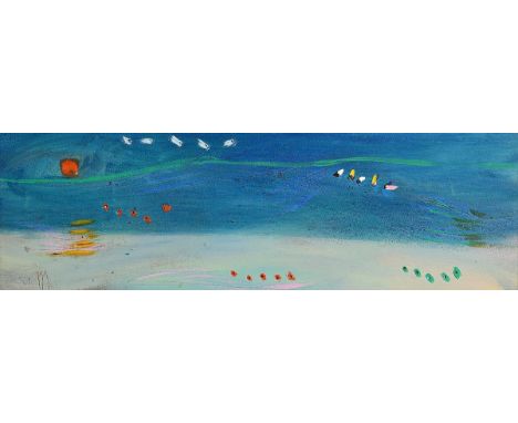 Tony O'Malley HRHA (1913-2003) Summer Sea (Sunset) (1987)oil on boardsigned with initials lower left, titled and dated verso 