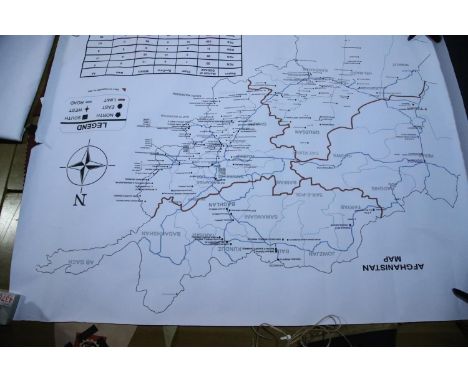 Recent issue large scale military map of Afghanistan. P&amp;P Group 2 (£18+VAT for the first lot and £3+VAT for subsequent lo