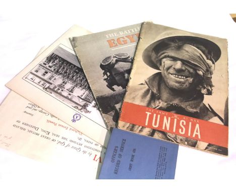 British WWII type and post-war ephemera, photographs, Army at War magazines etc. P&amp;P Group 1 (£14+VAT for the first lot a