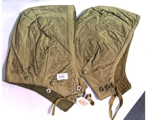 Two Tank hood oversuits, both stamped with broad arrow 1954. Both size 2. P&amp;P Group 1 (£14+VAT for the first lot and £1+V