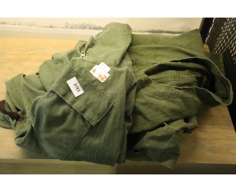 Two Army green jackets. P&amp;P Group 2 (£18+VAT for the first lot and £3+VAT for subsequent lots) 