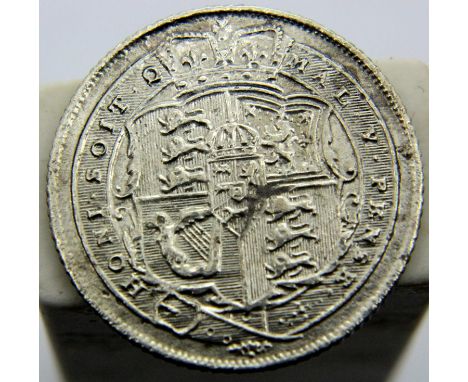 1816 - Silver Sixpence of King George III. P&amp;P Group 1 (£14+VAT for the first lot and £1+VAT for subsequent lots) 