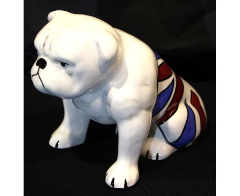 Lorna Bailey bulldog, H: 15 cm. P&P Group 1 (£14+VAT for the first lot and £1+VAT for subsequent lots)Condition Report: No cr