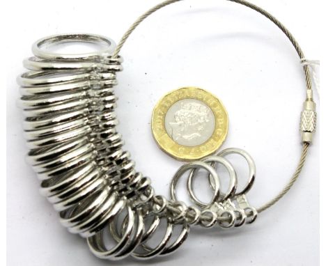Set of 26 ring finger sizers. P&amp;P Group 1 (£14+VAT for the first lot and £1+VAT for subsequent lots) 