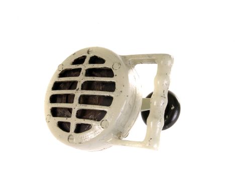 A Laystone Garrett traction engine hand held air raid siren, marked to reverse 'Klaxon 9899'