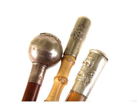 Three interesting military swagger sticks, including an unusual 17/21 Lancers sword stick, a Royal Flying Corps example and a