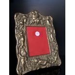 Brass cherub photo frame