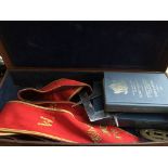 Masonic case & contents