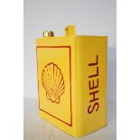 Yellow shell petrol can