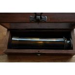 Boxed brass telescope