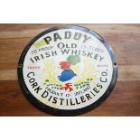 Enamel sign Paddy old Irish whisky