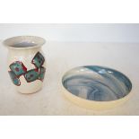 2 Pieces of studio pottery