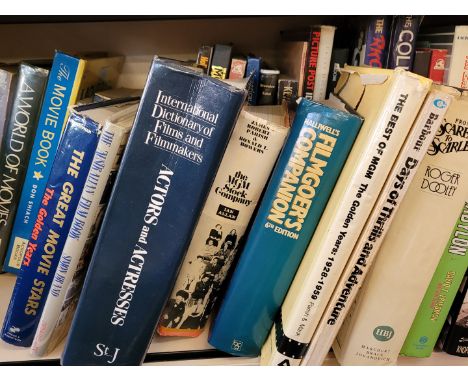 A collection of movie books relating to Hollywood, including Picturegoer's Who's Who, 1933, Finial Curtain, Days of Thrills a
