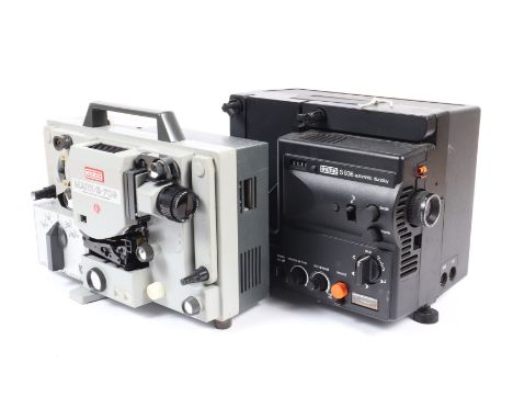 Three Eumig 8mm Sound Projectors, a S 936 automatic display, with 15-30 f/1.3 lens, a Mrk S-709, with 16-30mm f/1.3 lens, in 