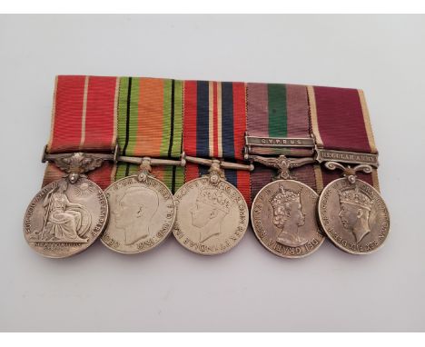 WW2 and post war medal group to 5836231 Thomas Henry King RA, comprising British Empire Medal for Meritorious Service (1953 N