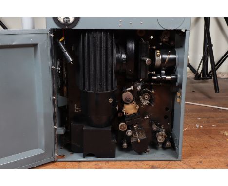 A GB N 35mm Projector, no obvious name plate, as built into case, with typed description and instructions inside, saying of N