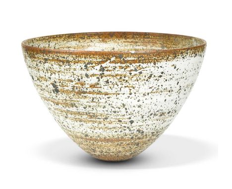 § Joanna Constantinidis (1927-2000), a large stoneware bowl, with oatmeal glaze, seal mark to base25 x 36cmProvenance:Given b