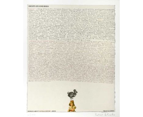 § Peter Blake CBE, RDI, RA (1932-) Dead as a Dodo; from the Ghosts of Gone Birds suitesigned 'Peter Blake' (lower right); num