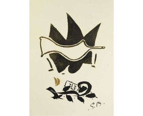 § Georges Braque (1882-1963) White Dove, 1956lithograph, published by Mourlot for Derriere le Miroir 85-8637 x 26.5cm