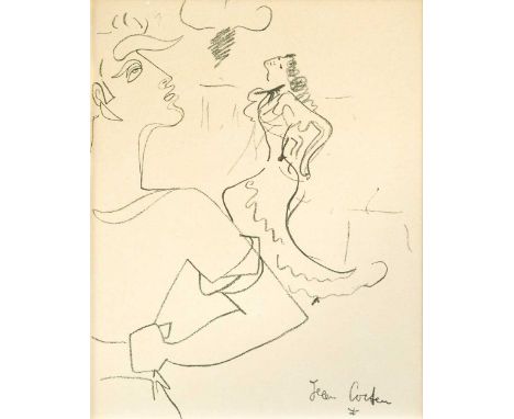 § Jean Cocteau (1889-1963) Untitled; from the Gitas et Corridas suitefacsimile signed in the plate and numbered 119/200 to th