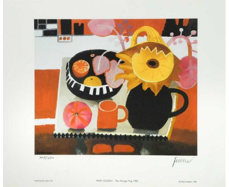 § Mary Fedden OBE, RA, RWA (1915-2012) The Orange Mug, 1996, signed 'Fedden' (lower right); numbered 505/550, offset lithogra