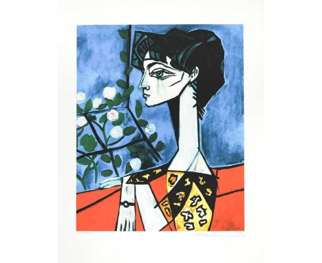 § After Pablo Picasso (1881-1973) a group of three Estate-issued and numbered giclée prints, to include: Jacqueline avec Fleu
