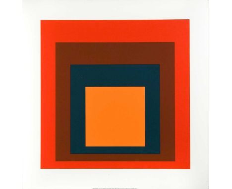 § After Josef Albers (1888-1976) Study for Homage to the Squaresilkscreen, published in 1998 by Sabam, Belgium; printed in It