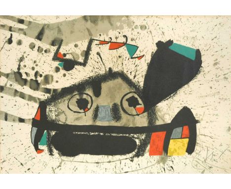 § Joan Miró (1893-1983) Barcelona II, 1975signed 'Miró' (lower right); numbered 21/75 lithograph44 x 62.5cmNot examined out o