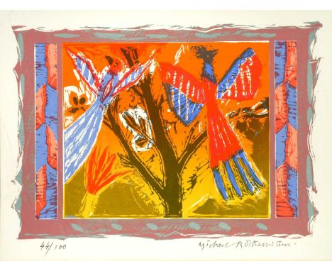 § Michael Rothenstein RA (1908-1993) Birds and Branchessigned 'Michael Rothenstein' (lower right); numbered 44/100screenprint