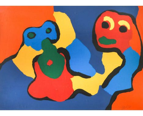 § Karel Appel (1921-2006) Some people together Isigned and dated 'appel 74' (lower right); numbered 32/130lithograph55 x 75cm