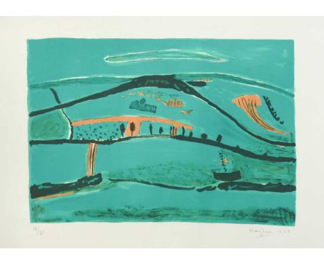 § Henri Hayden (1883-1970) Paysage vertsigned and dated 'Hayden 1968' (lower right); numbered 18/75lithograph, published by W