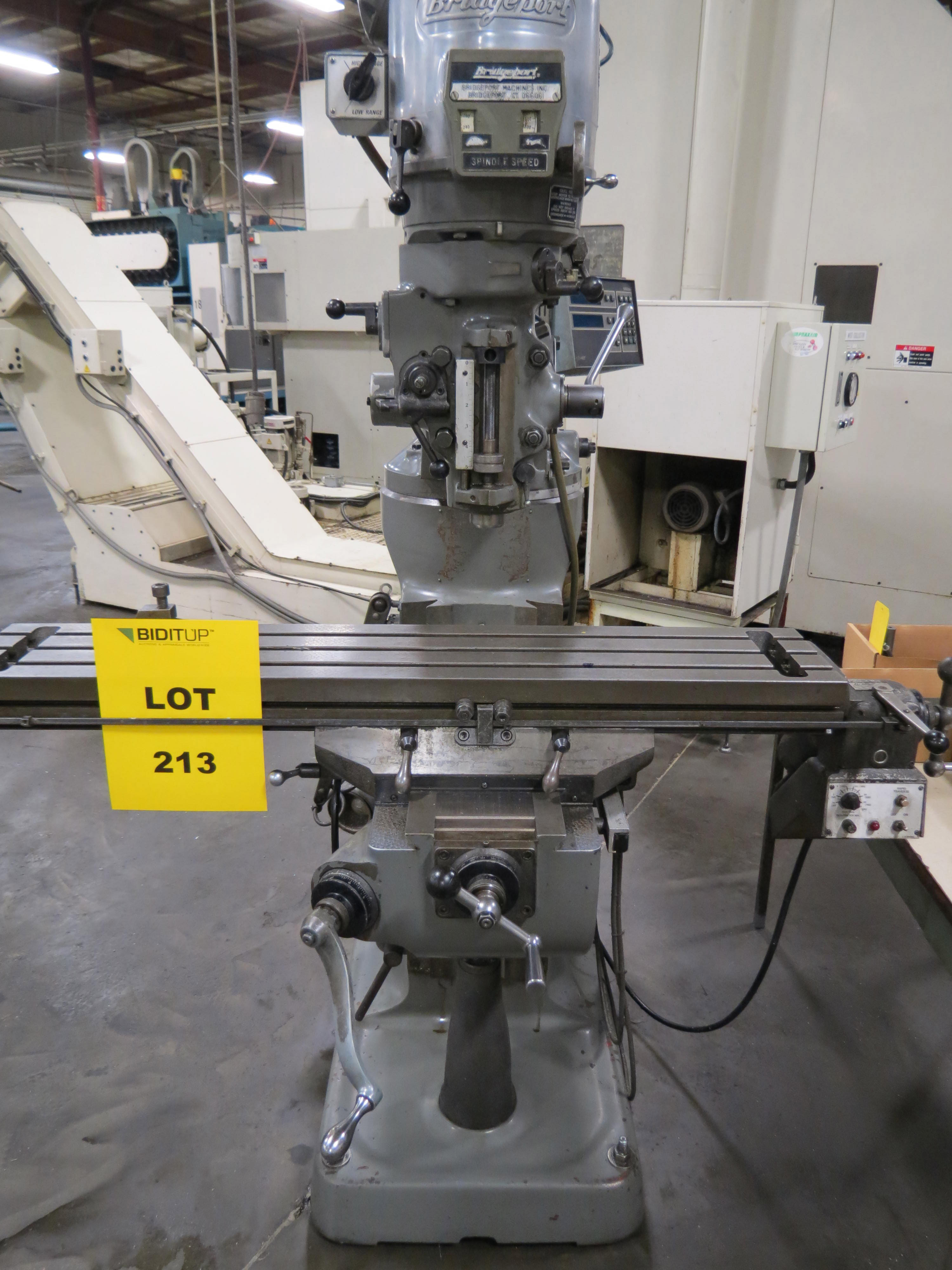 BRIDGEPORT vertical milling machine, series 1, variable speed, Power