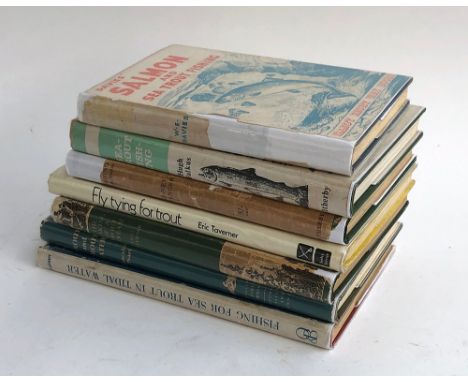 TROUT FISHING: mainly vintage volume with protected jackets. These books have been very well-preserved. To include: CLAPHAM, 