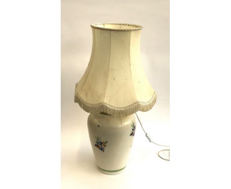 Interior design interest: A large Poole pottery vase converted as a table lamp, the base 36cmH 