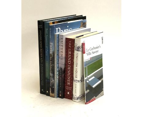 ARCHITECTURE: to include, MIERS, Mary, 'Highland Retreats', Rizzoli, 2017 (a lovely book); SUTCLIFFE, A., 'Paris an Architect