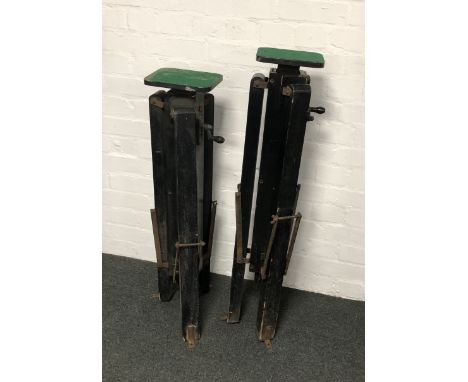 Two Gandolfi camera tripods 